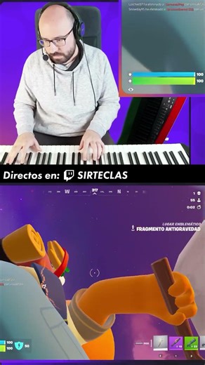 👉 Tocando Fantasía Impromptu Op. 66 de Frédéric Chopin mientras juego Fortnite 🎹🔥