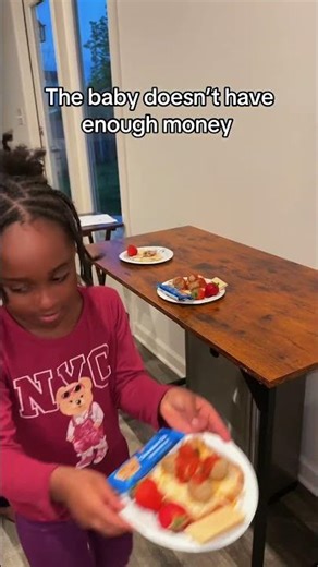 Mom charges baby to eat dinner