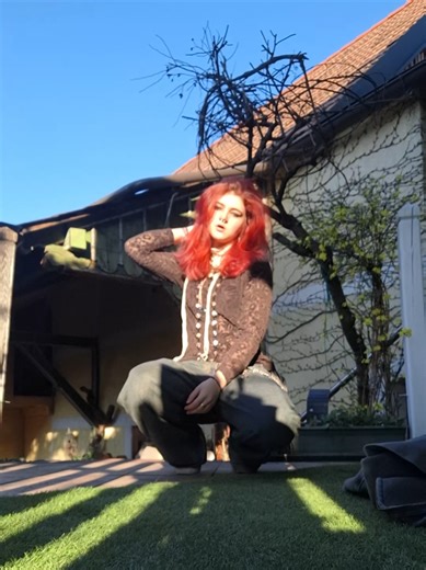 I felt the song to much at the end 🤪😂 #ladygagaedit #fyp #redhead #ootd #realatble