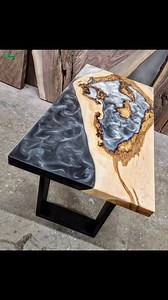 The Ying Yang Coffee Table 😎 #diy #epoxy #satisfying Link In Bio For A Table Quote 👆 | Backyard Resin