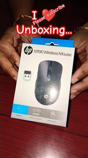 Unboxing* HP M190 Wireless Mouse 🐭 #hp #gamingmouse #computeraccessories #computerhardware #wireless