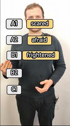 😱 How many ways can YOU say "scared"? Let’s grow your English vocabulary! #LearnEnglish