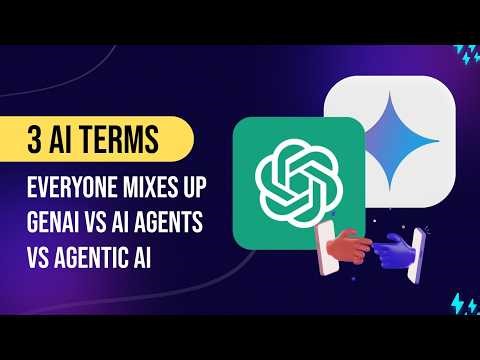 Generative AI vs AI Agents vs Agentic AI — The Real Difference #aididthatbro