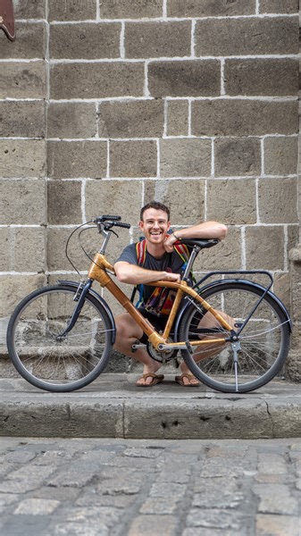 2.2K views · 82 reactions | One of the best things to do in Manila! Head to my YouTube for the whole vlog   Whether you’re a history buff or just into learning something new, this is an awesome intro to Manila’s history, and it’s all on a bamboo bike!  #Bambikeecotours #ManilaIntramuros #CityTours | The First Piper | Facebook