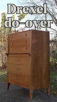Gave this MCM Drexel everything I got - Did i save it? #transformation #furnituremakeover #drexel