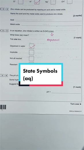Understanding State Symbols of Oxides in Chemistry