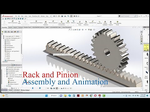 Rack and Pinion Design and Assembly | SolidWork Tutorial for Mechanical Engineering