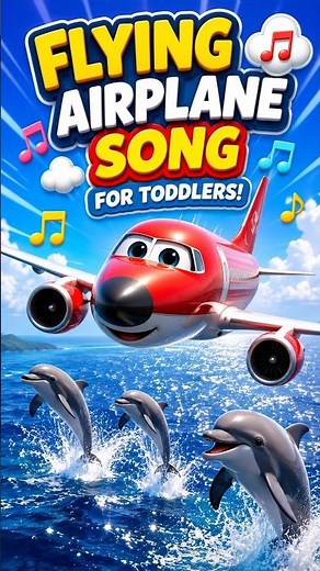 Flying Airplane Song for Toddlers ✈️☁️ | Nursery Rhymes #shorts #bumbleberry #airplane #rhymes