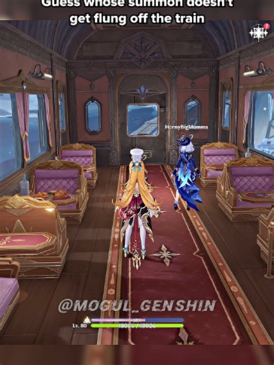Genshin Impact summon on train — Guess who stays on