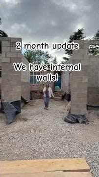 Our internal walls are being built! 2 month build update! #newhomebuild