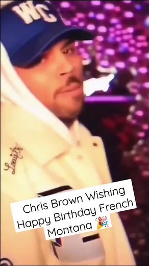 Chris Brown Wishing Happy Birthday French Montana #shorts
