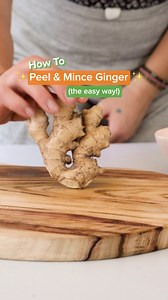 Ginger – it’s hard to imagine fall without it! ✨ Think pumpkin spice lattes and pies, stir-fries, and chai. Watch to learn how to peel and mince this knobby root! | Natural Grocers