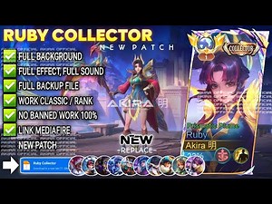 UPDATE Script Skin Ruby Collector - Prismatic Plume No Password | Full Effect & Voice - | NEW Patch