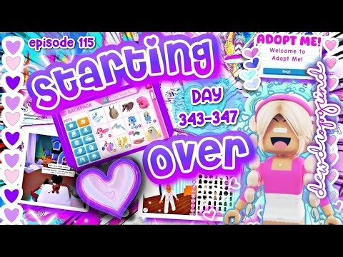 🐻‍❄️ Starting Over 🐻‍❄️ in Adopt Me! Poor to RICH Challenge! DAY 343-347! #adoptme