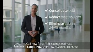 Freedom Debt Relief TV Spot, 'Get Out of Debt'