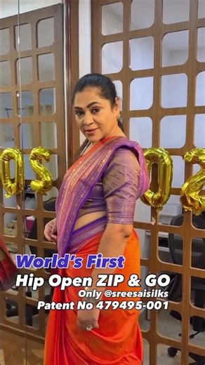 World’s First Hip Open ZIP & GO SAREES @ Sreesaisilks Nanganallur & Annanagar
