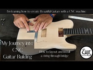 How to precisely layout and install a string through bridge