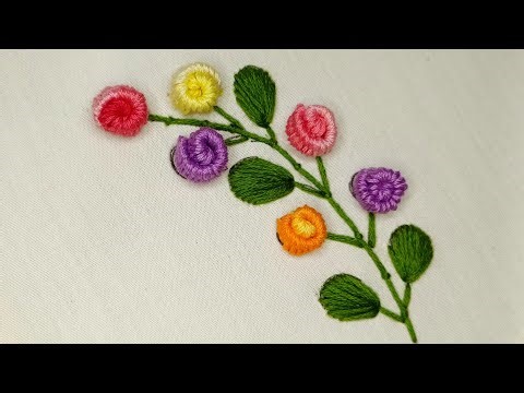 Beautiful branch of flowers made wit amazing technique