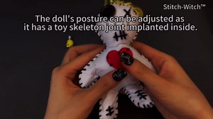 6.2" Handmade Peace & Harmony Puppet Voodoo Doll for Happy Couple/Marriage Communication/Protection/Halloween Decor (Light Golden Blonde Hair)