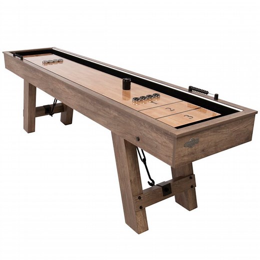 American Legend Brookdale 9' LED Shuffleboard Table with Bowling