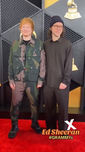 Ed Sheeran’s arrival made hearts melt at the #GRAMMYs on Sunday night. | CBS Mornings