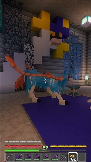 We finally CAUGHT the legendary ZACIAN! 🤩 #cobblemon #minecraft #pokemonminecraft