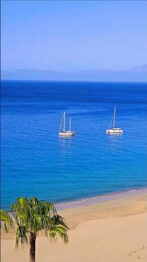 Morro Jable ☀️ Panoramic Beach & Town View 🌴Fuerteventura 🌊 Canary Islands