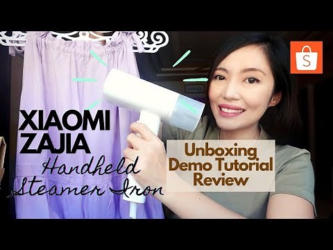 XIAOMI ZAJIA HANDHELD STEAMER IRON | Demo Tutorial, Review, Unboxing | Budol Shopee Philippines