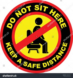 Do Not Sit Here Signage Vector Stock Vector (Royalty Free) 1786849259 | Shutterstock