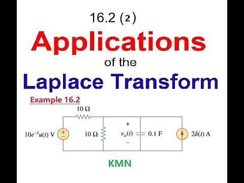 Application of Laplace Transform || Example 16.2 || ENA 16.2 (3)(English)