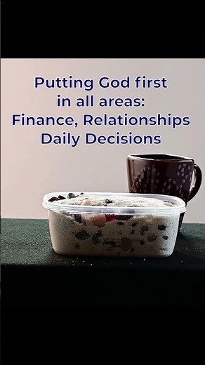 Object Lesson - Priorities - Christian Living - Fitting God in - instead of God First