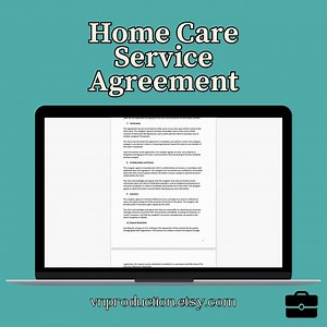 Home Care Service Agreement by Professional Lawyer, Fully Editable Digital Download Word Document - Etsy