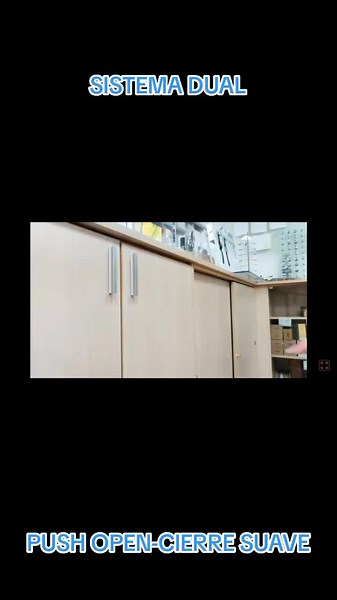 Sistema Dual con Push Open y Cierre Suave para Puertas