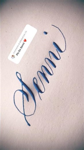 Copperplate calligraphy, tutorial: how I write your name #senni