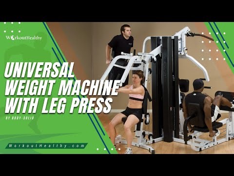 How to use the Universal Weight Machine w Leg Press - WorkoutHealthy