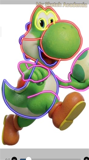 Drawing Yoshi from The Super Mario Galaxy Movie! 🦕🌟#art #yoshi #supermariogalaxymovie