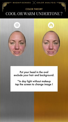 ❄️ARE YOU COOL OR WARM?🔥 This awesome filter by @Colorimétrie/color analysis will help you get a step closer to figuring it out! Pay attention to your skin, eyes overall coloring. What do you think? #coloranalysis #coloranalysistok #coloranalysistiktok #coloranalysisfilter #colorpsychology