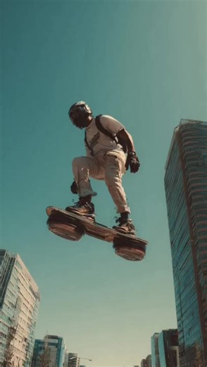 Así se vería una patineta del futuro segun IA. #IA #inteligenciaartificial #entretenimiento