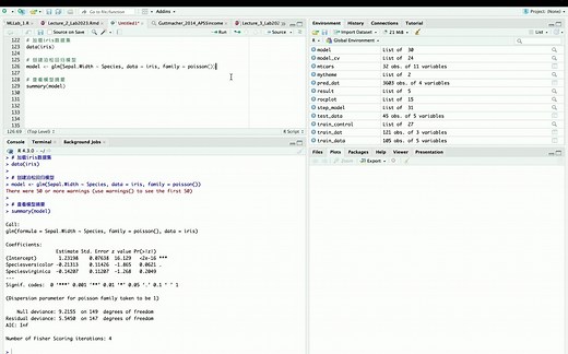 R语言如何实现泊松回归(因变量是离散型/分类变量的情况)