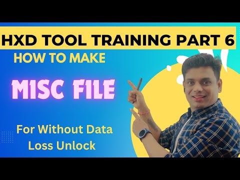 eMMC UFS Without Data Lost Phone Unlock MISC File Modify !! HXD Tool Training Part 6 !!+919822009128