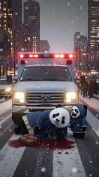 Sweet Day Turns Sad… Mother Panda Hit by a Bus 💔🐼🚑 #emotional #pandalife #piku #jollyai #panda
