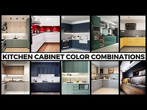 Kitchen Cabinet Color Combinations || Modular Kitchen Colors & Ideas