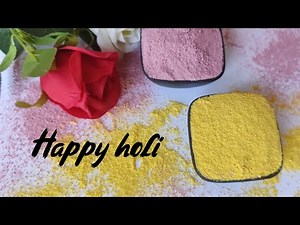 Homemade natural holi colour | how to make holi colours at home | homemade holi colour