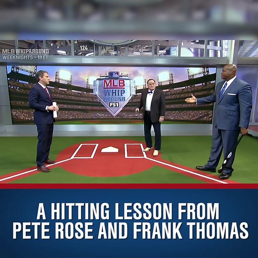 110K views · 132 reactions | Step inside the box! A hitting lesson from The Hit King Pete Rose & The Big Hurt Frank Thomas. #WhipAround | MLB on FOX | Facebook