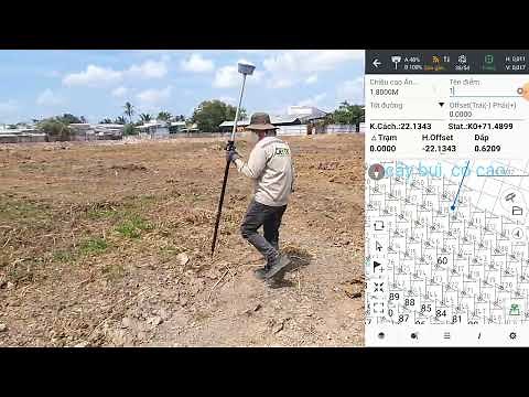 Đo Cao Độ San Lấp Bằng Máy RTK CHC (phần 2 - tải lưới Cao độ Và đo Cao Độ)