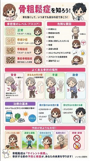 骨の密度を再構築せよ！骨粗鬆症をデバッグする「Tスコア」最適化プロトコル。大腿骨骨折によるシステムダウンを回避し、生涯歩行を可能にする戦略