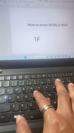 Windows Shortcuts + MS Word Trick | Create a World Map Logo Using Simple Code