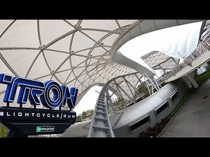 TRON LIGHTCYCLE RUN | Disney's Magic Kingdom | front row P.O.V