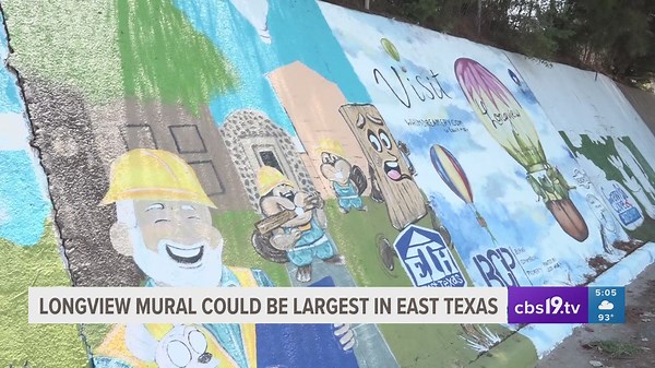 Longview mural could be the largest in East Texas