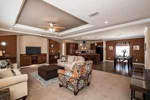 4.9K views · 183 reactions | The Bethpage is a beautiful home built in Texas and photographed at a Titan Factory Direct sales center. Featuring an extra large kitchen island, a built in entertainment center, and a deluxe master bath...you are sure to love this one! https://www.championhomes.com/home-plans-photos/the-bethpage | Champion Homes | Facebook